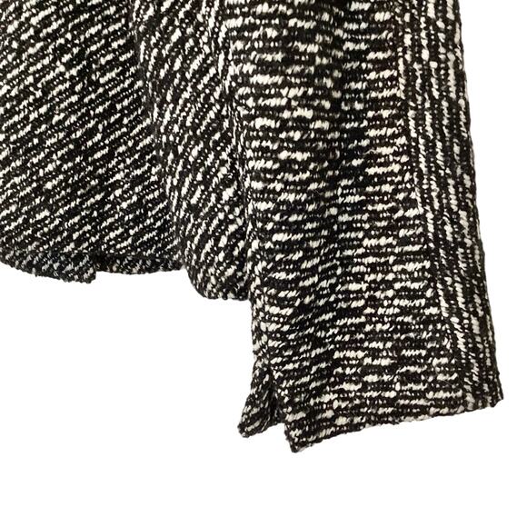 Talbots Double Breasted Alpaca Wool Sz 14 Black White Tweed Blazer Short Jacket - Picture 4 of 12